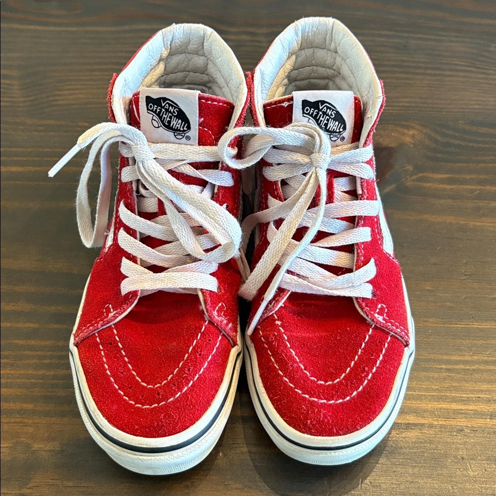 Vans high top kids shoes. Size 2. - Picture 3 of 8